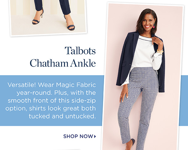 Talbots Chatham Ankle Pants. Shop Now