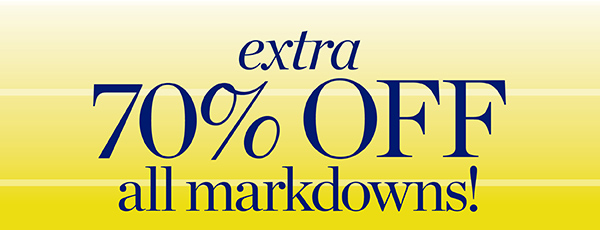 Extra 70% off all markdowns | Shop Sale