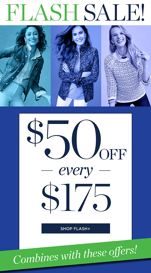 Flash Sale $50 off every $175 | Shop Now