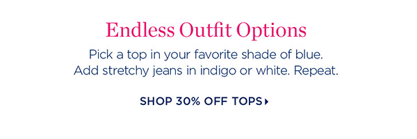 30% off off Tops | Shop Now