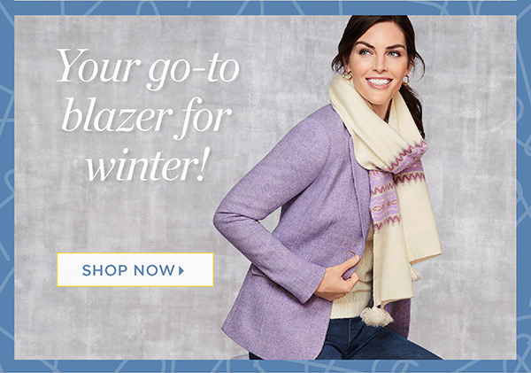 Winter Stock-Up Daily Deals Shetland Blazer $50 | Shop Now