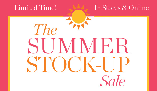 The Summer Stock-Up Sale Tees $24.50 and Crops $49.50 | Shop Now