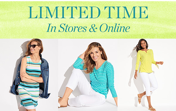 Limited Time In Stores & Online
