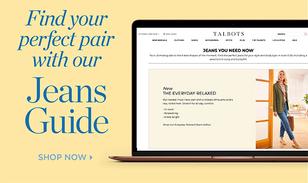 Find your perfect pair with our Jeans Guide | Shop Now