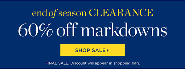 60% off markdowns | Shop All Sale