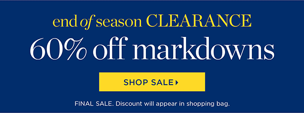 60% off markdowns | Shop All Sale