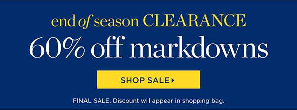 60% off markdowns | Shop All Sale