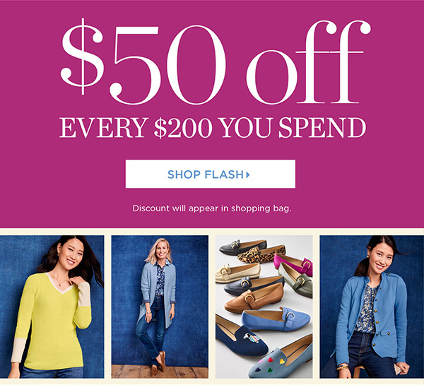 $50 off every $200 you spend | Shop Flash