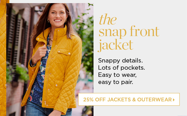 25% off Jackets & Outerwear | Shop Now