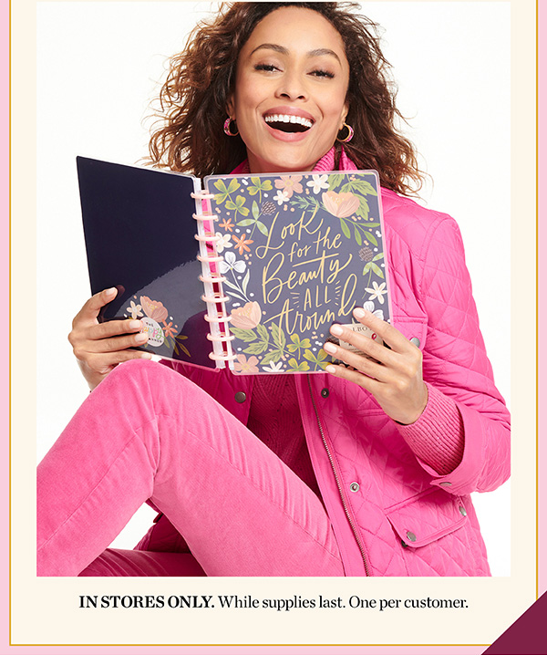 Talbots x The Happy Planner for Susan G. Komen. Now through September 29. Receive our limited-edition Talbots x The Happy Planner for just $15 (a $28.50 value!) when you spend $125 or more. 100% of net proceeds benefits Susan G. Komen in support of the fight to end breast cancer. Find a Store