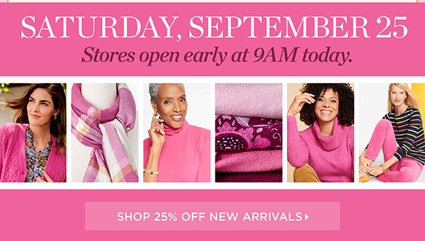 Shop 25% off New Arrivals