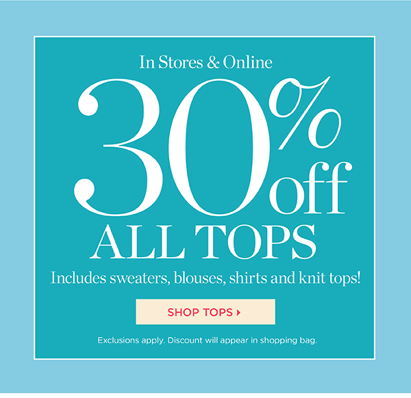 Shop 30% off Tops