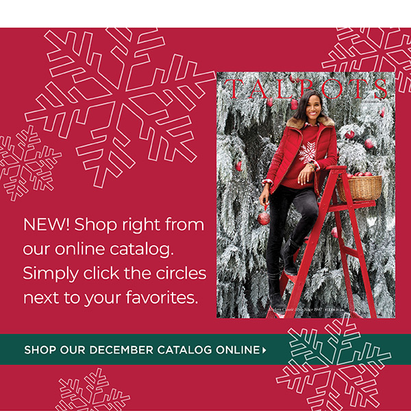 Shop our December Catalog