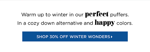 Shop 30% off Winter Wonders