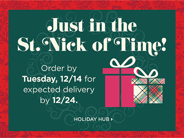 Order by Tuesday, 12/14 for expected delivery by 12/24.