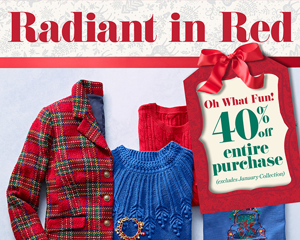 Oh What Fun! 40% off Entire Purchase. Shop Now