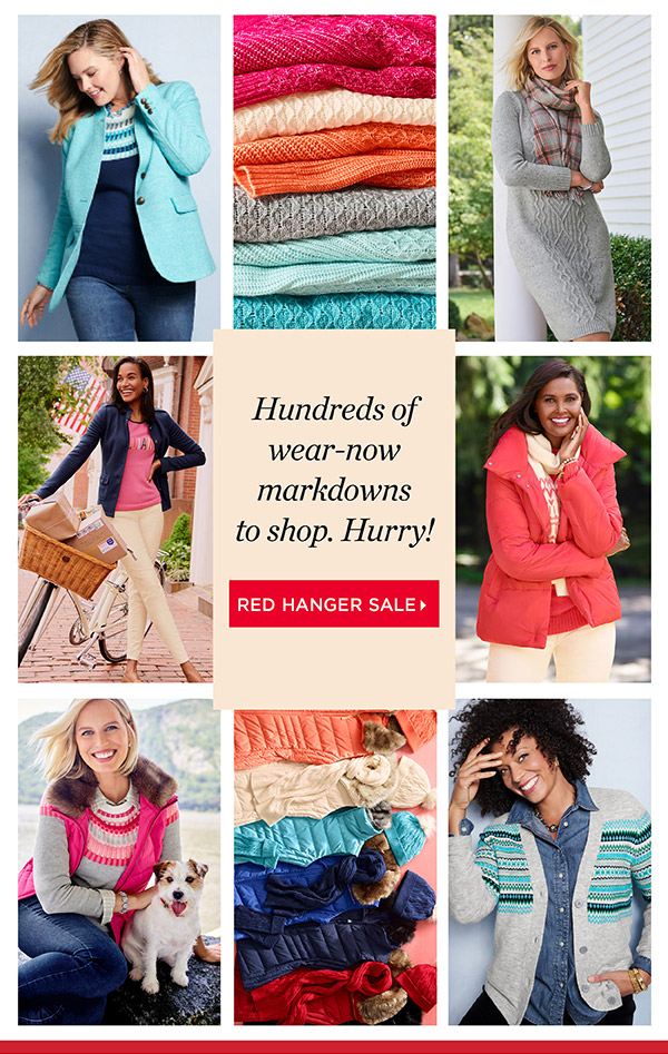 Our Winter Red Hanger Sale. Extra 50% off Markdowns for savings up to 60% off original prices. Shop Sale