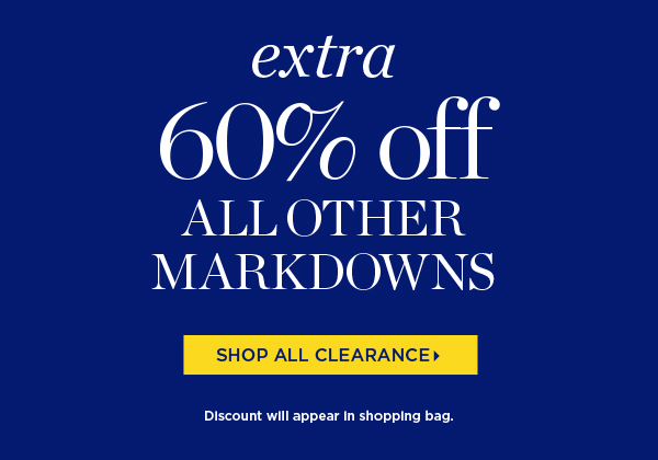 Extra 60% off all other markdowns | Shop Sale