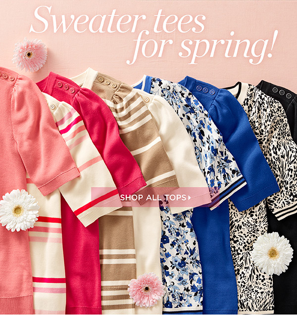 Enjoy 25% off tops (regular price) Shop Tops