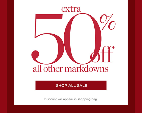 Extra 50% off All Other Markdowns | Shop All Sale