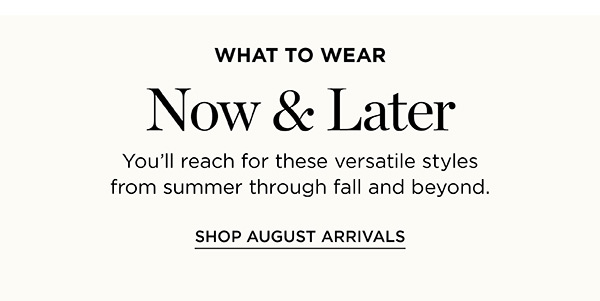 Shop All August Arrivals
