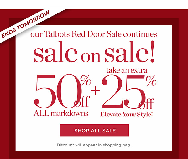 50% off All Markdowns + Extra 25% off | Shop All Sale