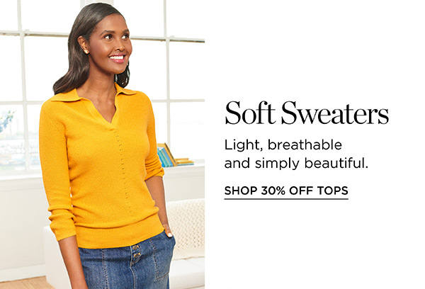 30% off Tops (regular price) | Shop Now