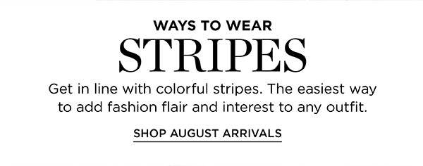 Shop August Arrivals