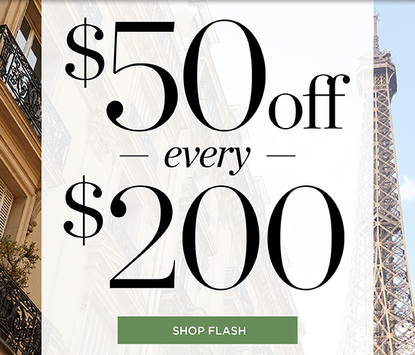 $50 off every $200 | Shop Flash