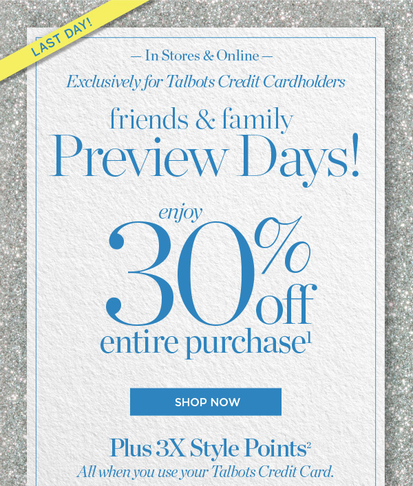 Friends & Family Event at LastCall.com! 30% off