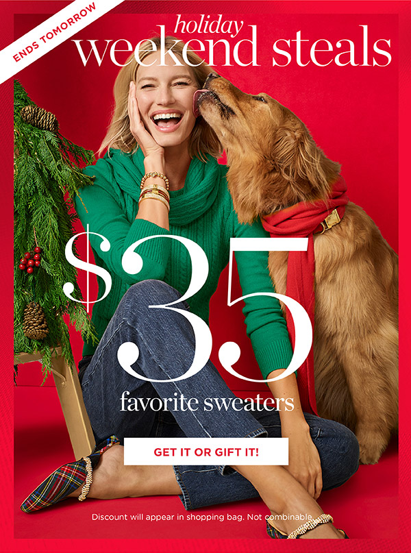 Holiday Weekend Steals $35 Favorite Sweaters | Get it or Gift it!