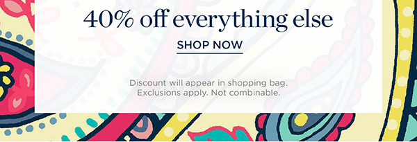 40% off everything else | Shop Now