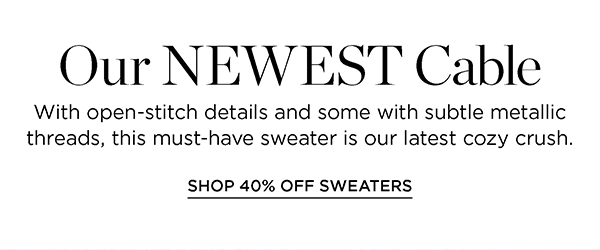 Shop 40% off Sweaters