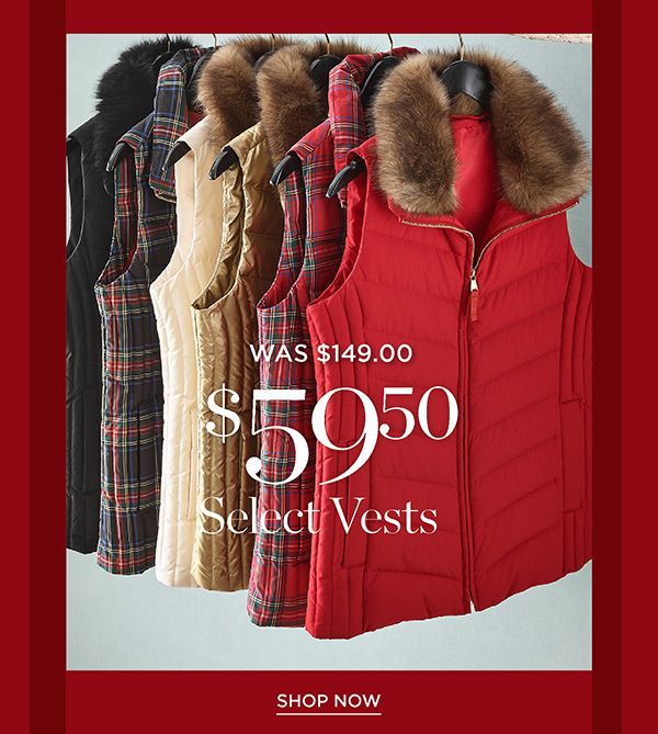 Shop $59.50 Select Vests