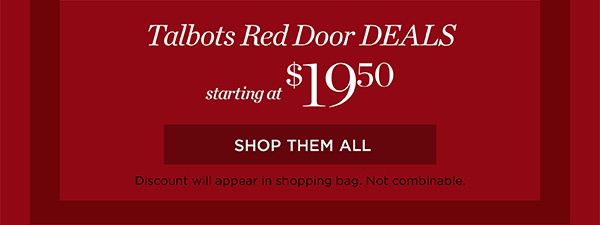 Shop Red Door Deals Starting at $19.50