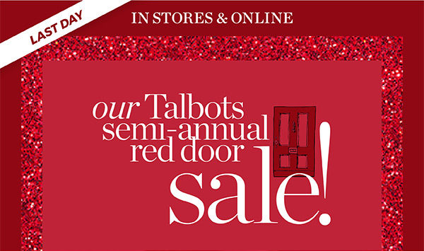 Our Talbots Semi-Annual Red Door Sale! | Shop Sale