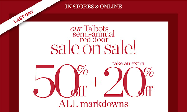 Talbots Outlet Opening at Leeds Thursday: Printable Coupon 20% off