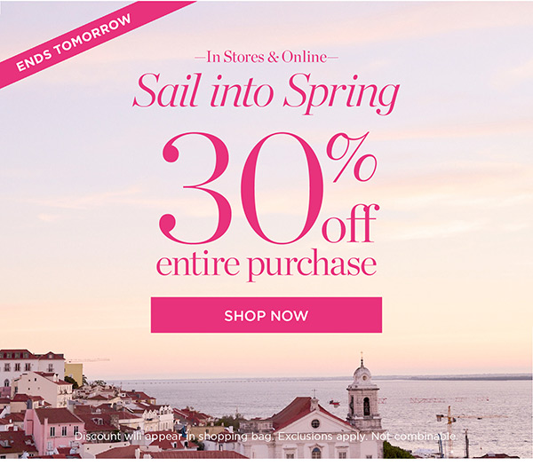 30% off everything ENDS TOMORROW - Talbots