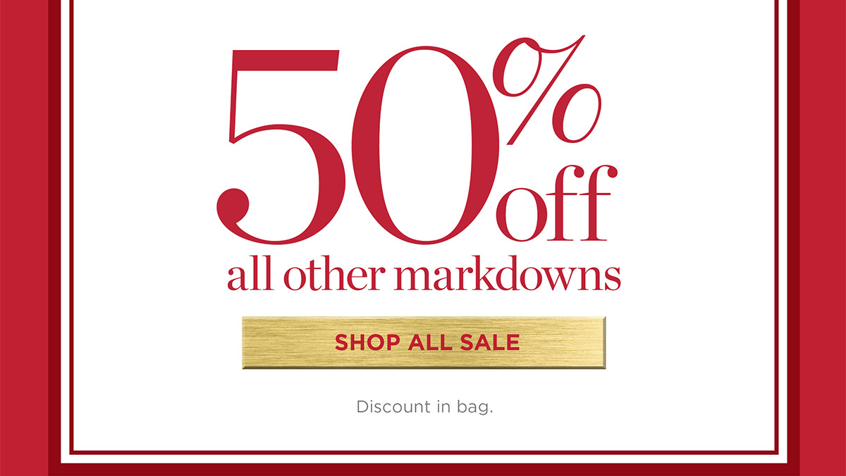 50% off all other markdowns | Shop All Sale